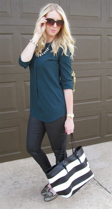 Faux Leather Skinny Jeans Styled Blonde