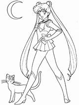 Sailor Moon Pages Coloring Color Popular sketch template
