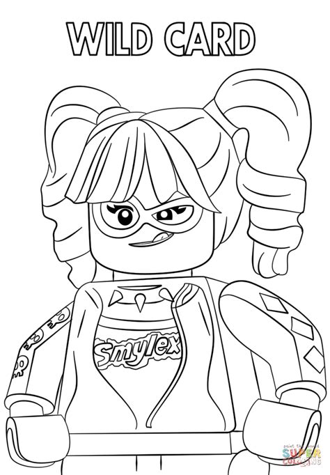 harley quinn   lego batman  coloring page  printable