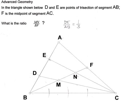 Geometry In The Triangle Abc D And E Are Points Of