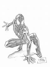 Miles Morales Spider Man Coloring Pages Spiderman Verse Top Sketches Search Again Bar Case Looking Don Print Use Find Divyajanani sketch template