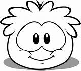 Coloring Pages Puffle Puffles Penguin Club Printable Kids sketch template