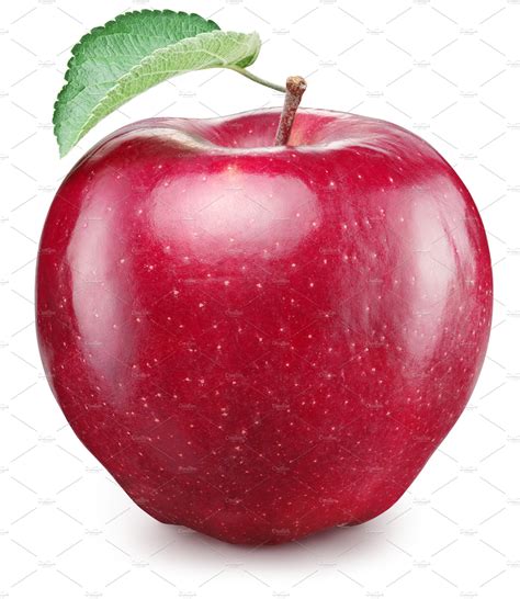 ripe red apple fruit  green appl food images creative market