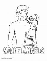 Michelangelo Sistine sketch template
