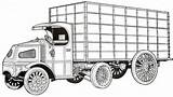 Mack Cars Coloring Truck Pages Old Draw Cliparts Clipart Clip 1916 Favorites Add Library sketch template