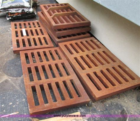 heavy duty steel trench drain grates  reserve auction