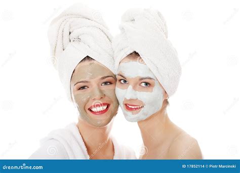 beautiful young woman  spa stock photo image  clay happy