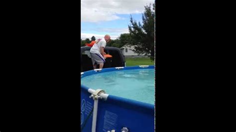 ice bucket challenge pool jump youtube