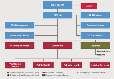 diagram showing  structure   health emergency response