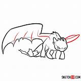 Dragon Train Fury Night Draw Drawing Step Drawings Sketchok Paintingvalley Skrill Search sketch template