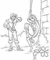 Rapunzel Ausmalen Coloring Kostenlos Ausmalbild Tangled Malvorlagen Rapuzel Familie Klimmen Flynn sketch template