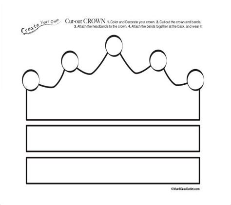 paper cut  crown template templates  allbusinesstemplatescom