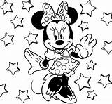 Mouse Minnie Drawing Coloring Cartoon Disney Getdrawings sketch template