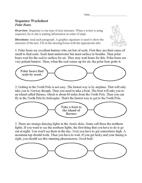 text structure worksheet