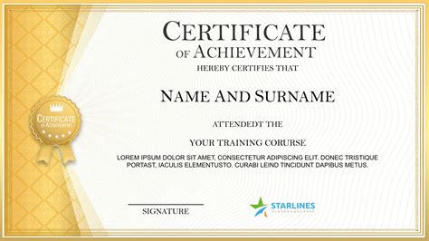 award certificate template powerpoint