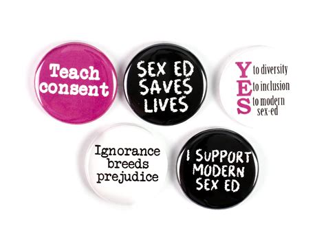 Save Sex Ed Teach Consent Modern Sex Ed Saves Lives Pinback Etsy