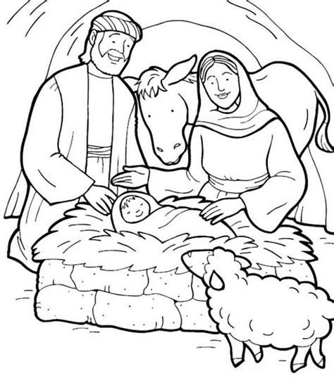 jesus  born bible christmas story coloring pages  place