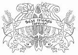 Coloring Pages Friend Bff Friends Forever Girls Quotes Ocean Friendship Kids Adults Printable Color Quotesgram Book Teenage Getcolorings Print Library sketch template