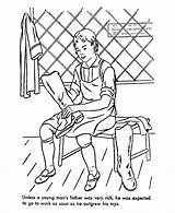 Coloring Pages American Early Life Colonial Jobs Trades Occupations Printable Printables Usa America Kids Print Books Book Drawing Boy Popular sketch template