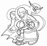 Coloring Holy Trinity Pages Family Lourdes Catholic La Clipart Drawing Lady Para Santisima Getdrawings Catequesis Christian Popular Library Comments sketch template