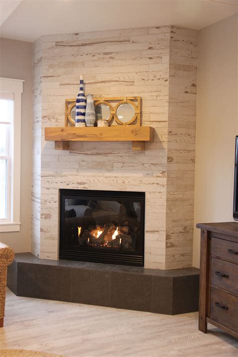 wood  ceramic tile corner fireplace comfy living room decor living room decor fireplace