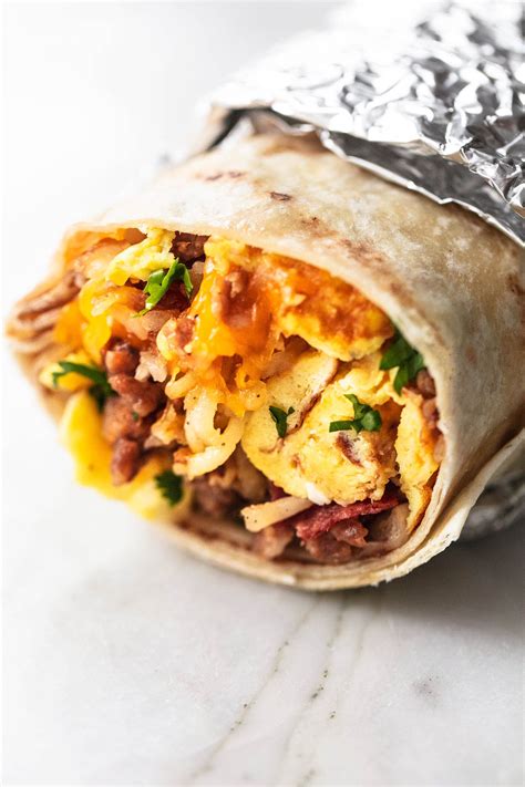 easy   egg  sausage freezer breakfast burritos recipe