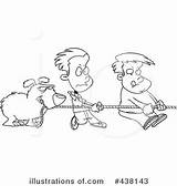 Tug War Clipart Illustration Royalty Coloring Toonaday Rf Template sketch template