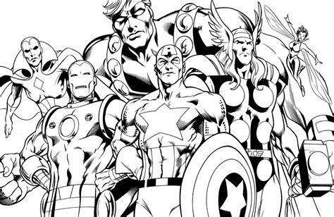 superheroes coloring pages   print