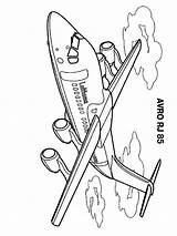 Airplanes sketch template