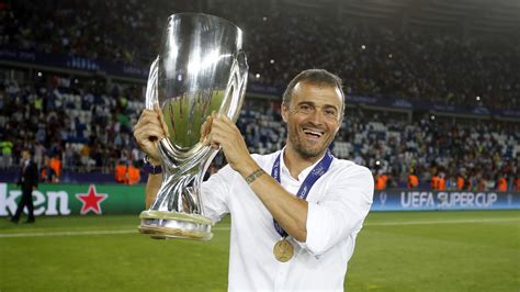 luis enrique  fourth winner  european super cup  player  manager