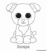 Beanie Coloring Boo Pages Printable Scraps Print Color sketch template