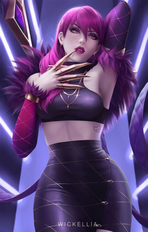 Evelynn K Da By Wickellia League Of Legends Characters Art League