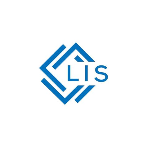 lis letter logo design  white background lis creative circle letter