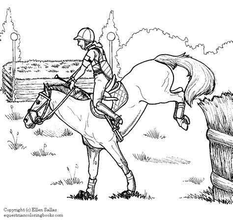 horse  rider coloring page  printable coloring pages