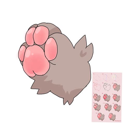 cat paw drawing tutorial    turned   cute cat paw