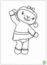 Doc Mcstuffins Coloring Pages Lambie Getdrawings Colorings sketch template