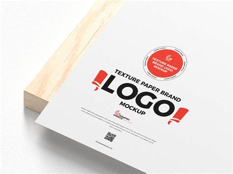 paper logo branding  mockup  mockup world