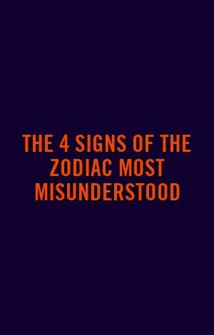 signs   zodiac  misunderstood zodiac sign facts