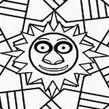 Symmetrical Printable Instructive Summertime Sunny Drawing Playgroup Straightforward Season sketch template