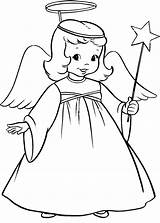 Angel Coloring Pages Angels Kids Drawing Outline Clipart Drawings Christmas Guardian Cliparts Girl Stick Moroni Talks Mary Color Printable Precious sketch template