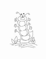 Caterpillar Coloring Pages Print Color Kids sketch template