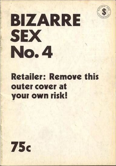 Bizarre Sex 4 D Apr 1978 Comic Book By Kitchen Sink