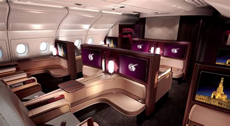 qatars unveils    class cabin points miles martinis