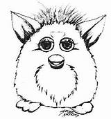 Furby Coloring Pages Printable Furbie Fun Kids Sheets Coloringpagesfun Comments sketch template
