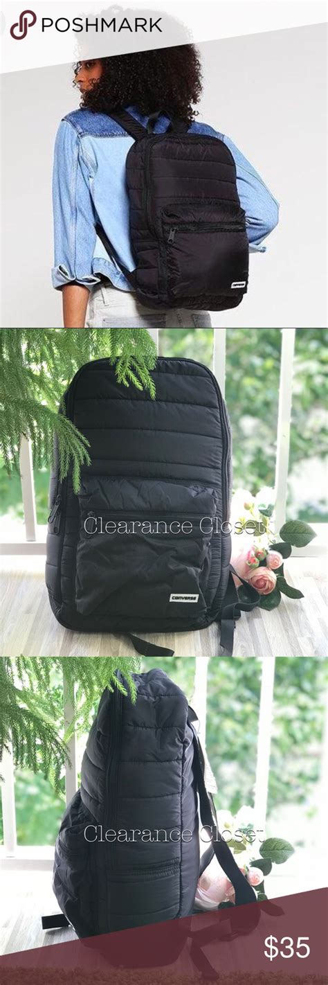 Nwt Converse Packable Backpack Black Unisex Fashion Design Fashion