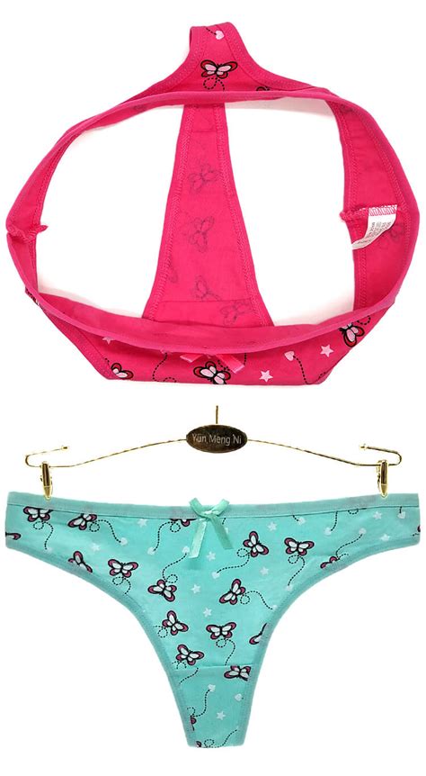 yun meng ni new style cute butterfly printing women sexy underwear