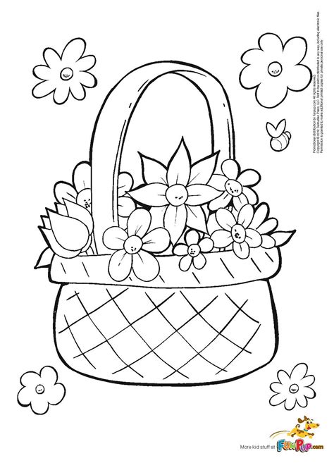 flower basket coloring pages high quality coloring pages coloring home
