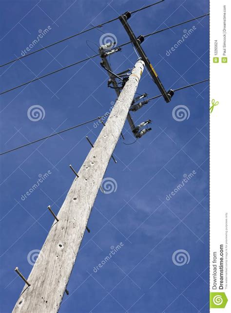 power pole stock photo image  pole  electric
