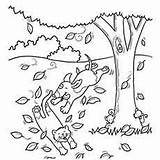 Fall Autumn Coloring Pages Tree Scene Color Printable Leaves Falling Print Online Top Getcolorings During Season Toddler sketch template