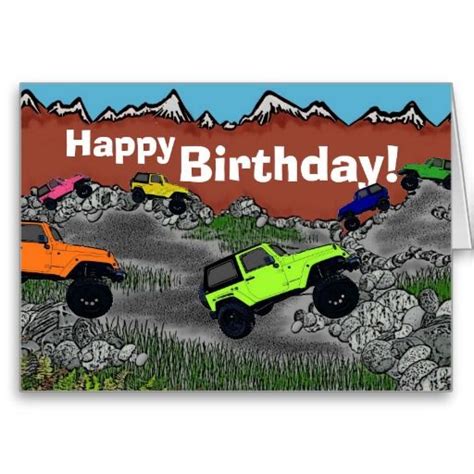 happy birthday jeep wrangler greeting card happy birthday birthday meme happy birthday meme